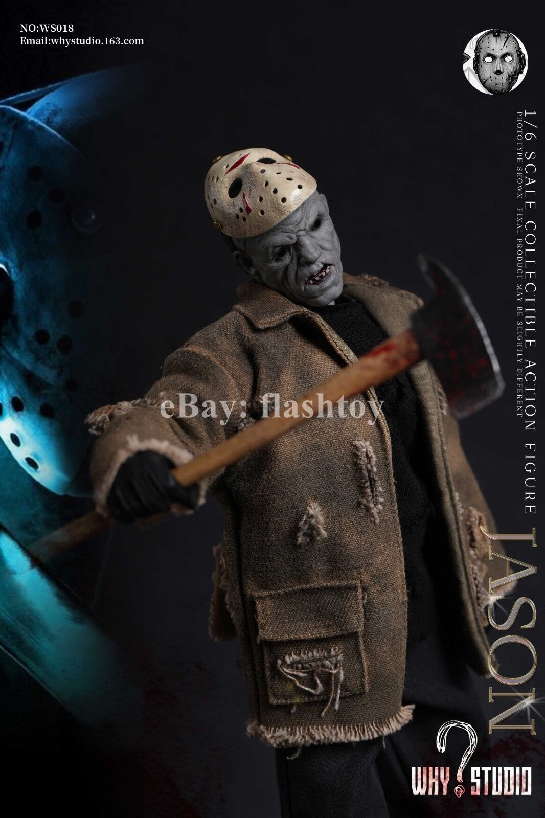 WHY STUDIO WS018 1/6 Jason 12" Collectible Male Action Figure Model Toy