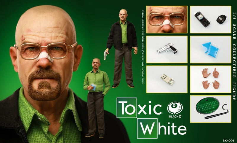 Black 8 Toys BK-006 1/6 Toxic Mr. White Collectible Male Action Figure Model Toy