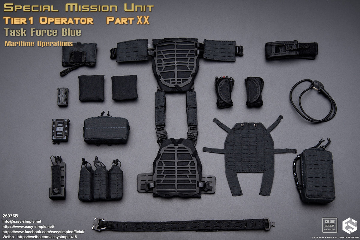 Preventa Easy&Simple 26076B 1/6 Special Mission Unit Tier1 Operator figura de acción