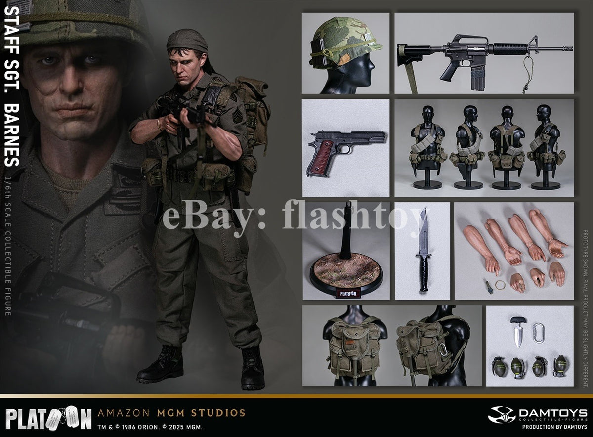 Presale DAMTOYS DMS045 1/6 Platoon Staff Sergeant Barnes Action Figure Model Toy