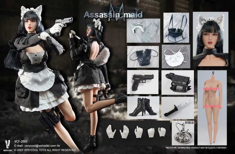 VERYCOOL VCF-2065 1/6 Female Assassin Maid Michelle Female Action Figure Model